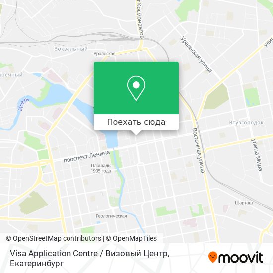 Карта Visa Application Centre / Визовый Центр