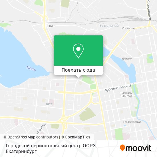 Карта Городской перинатальный центр ООРЗ