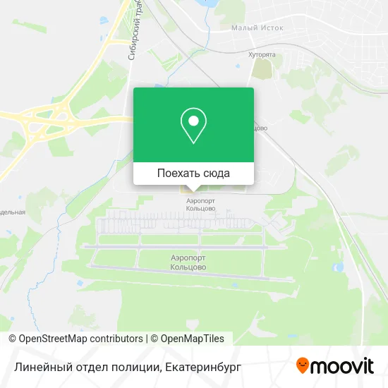 Карта Линейный отдел полиции