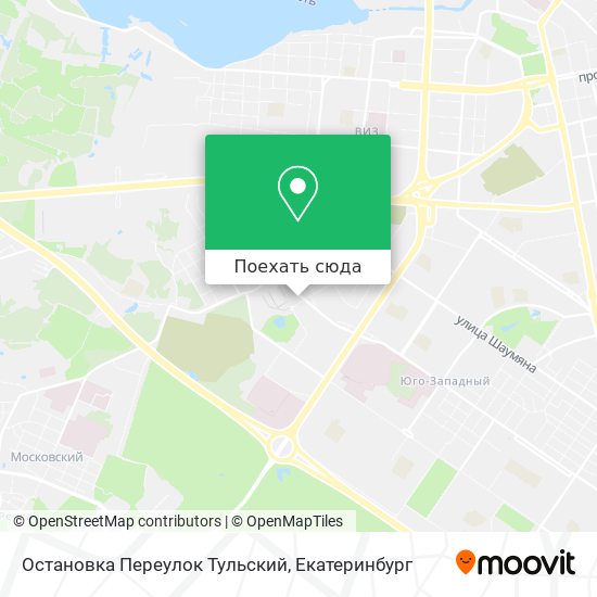 Карта Остановка Переулок Тульский