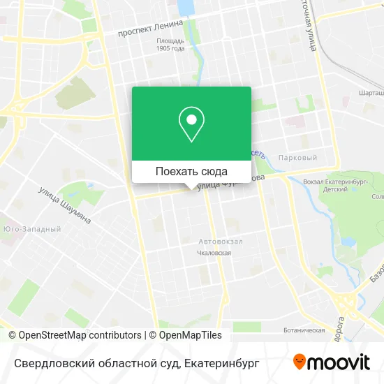 Карта Свердловский  областной суд