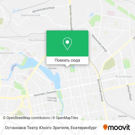 Карта Остановка Театр Юного Зрителя