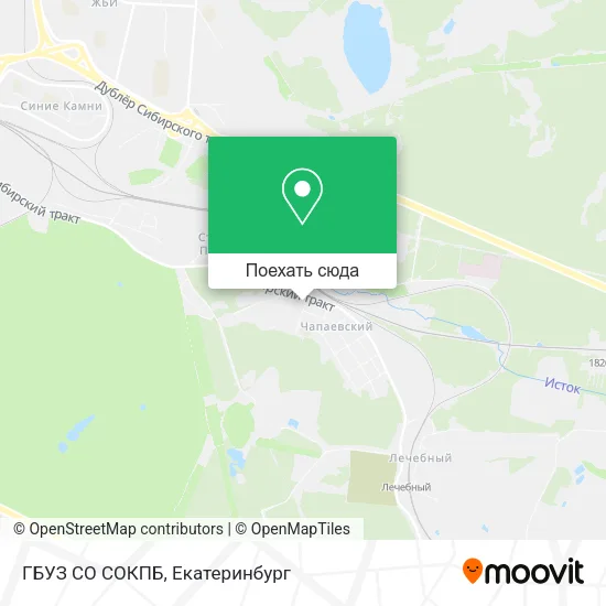 Карта ГБУЗ СО СОКПБ