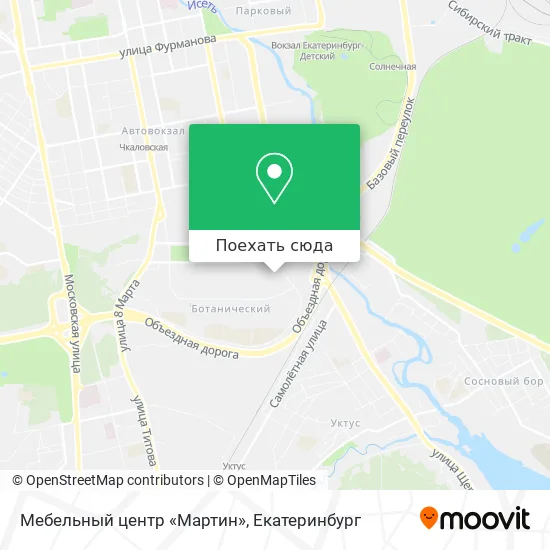 Карта Мебельный центр «Мартин»
