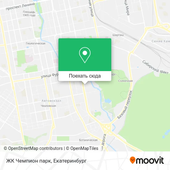 Карта ЖК Чемпион парк