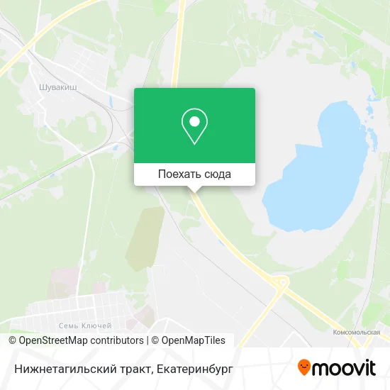 Карта Нижнетагильский тракт