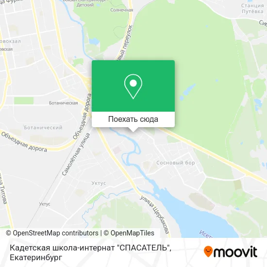 Карта Кадетская школа-интернат "СПАСАТЕЛЬ"