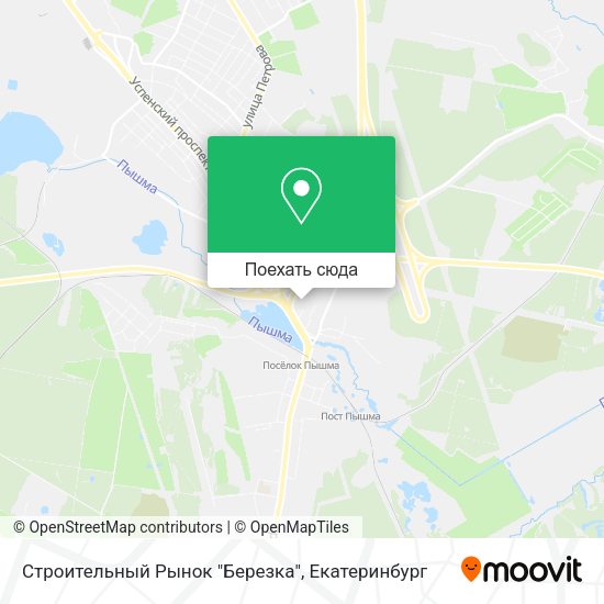 Карта Строительный Рынок "Березка"