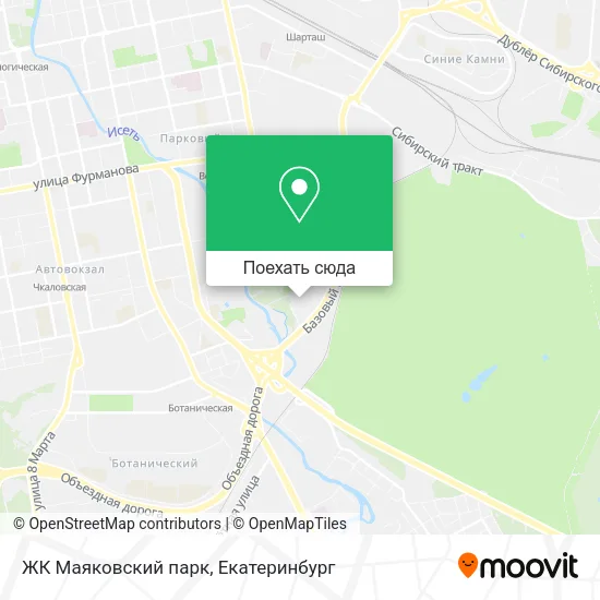 Карта ЖК Маяковский парк