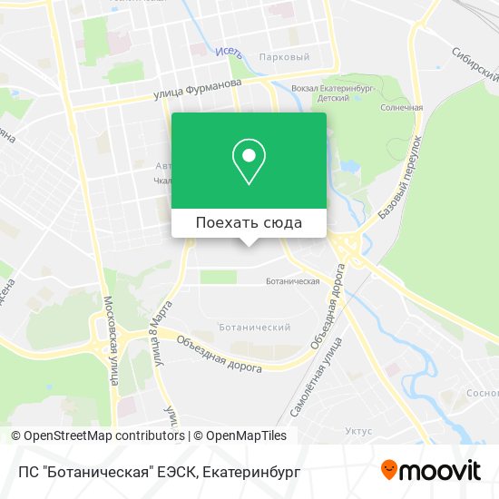 Карта ПС "Ботаническая" ЕЭСК