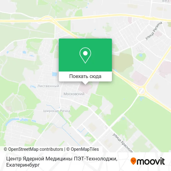Карта Центр Ядерной Медицины ПЭТ-Технолоджи