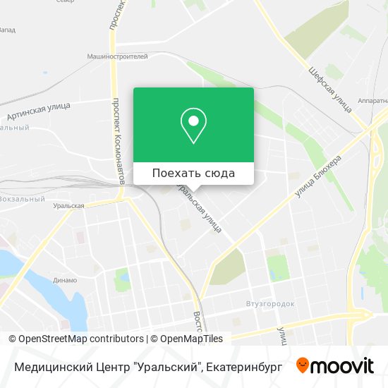 Карта Медицинский Центр "Уральский"
