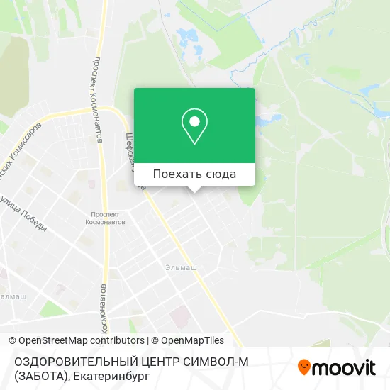 Карта ОЗДОРОВИТЕЛЬНЫЙ ЦЕНТР СИМВОЛ-М (ЗАБОТА)
