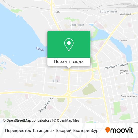Карта Перекресток Татищева - Токарей