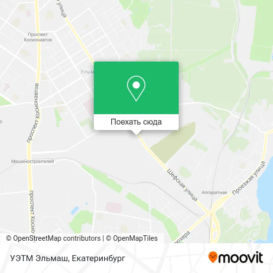 Карта УЭТМ Эльмаш