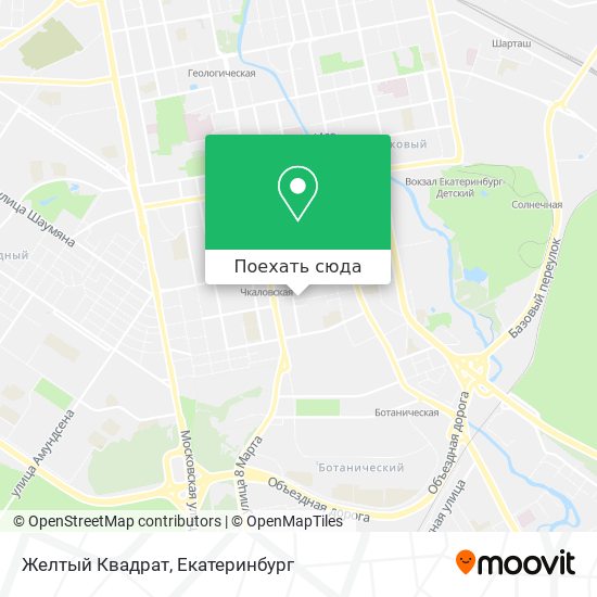 Карта Желтый Квадрат
