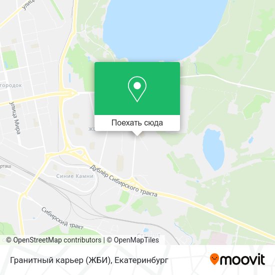 Карта Гранитный карьер (ЖБИ)