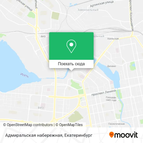 Карта Адмиральская набережная