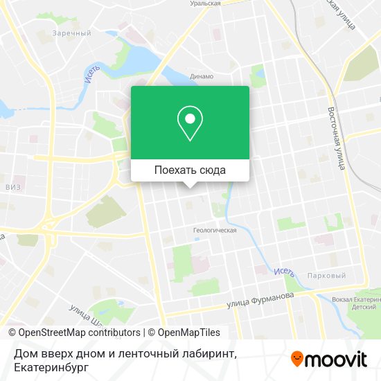 Карта Дом вверх дном и ленточный лабиринт
