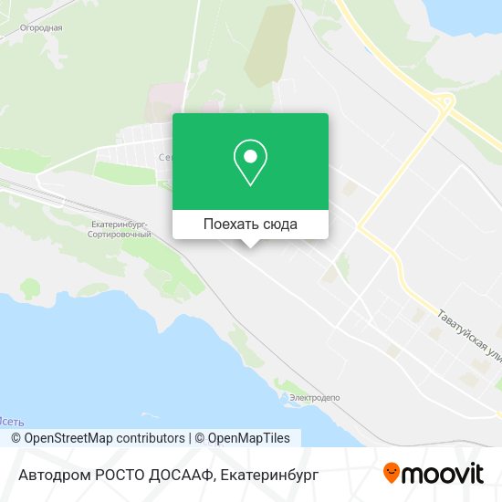 Карта Автодром РОСТО ДОСААФ