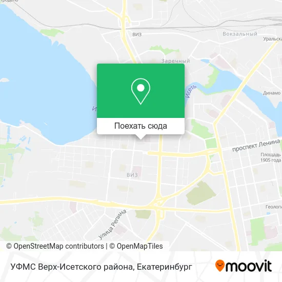 Карта УФМС Верх-Исетского района