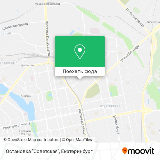 Карта Остановка "Советская"
