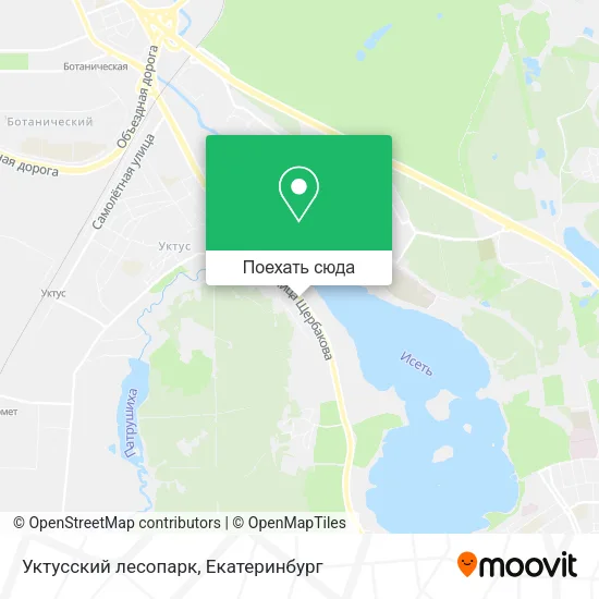 Карта Уктусский лесопарк