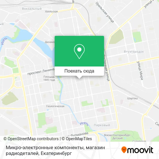 Карта Микро-электронные компоненты, магазин радиодеталей