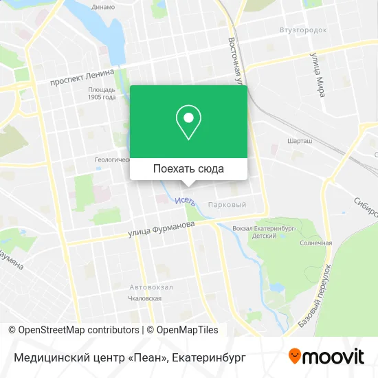 Карта Медицинский центр «Пеан»