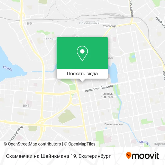 Карта Скамеечки на Шейнкмана 19