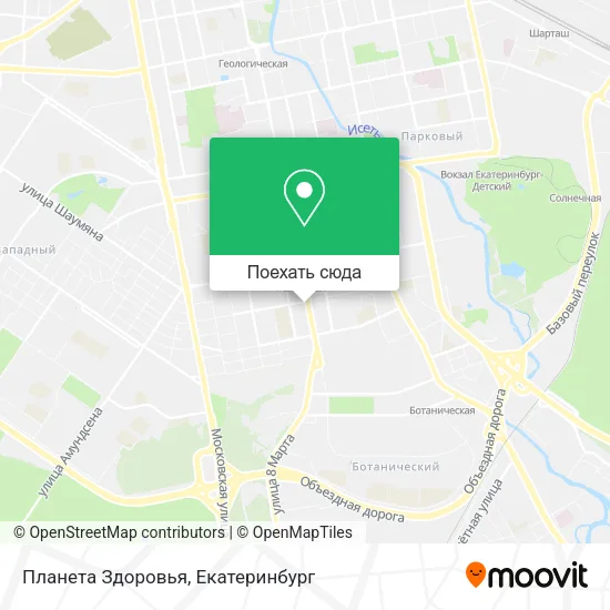 Карта Планета Здоровья