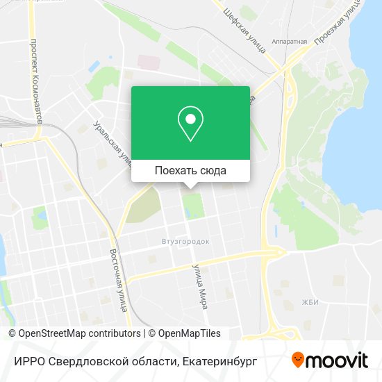 Карта ИРРО Свердловской области