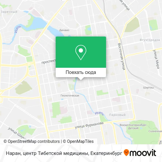 Карта Наран, центр Тибетской медицины