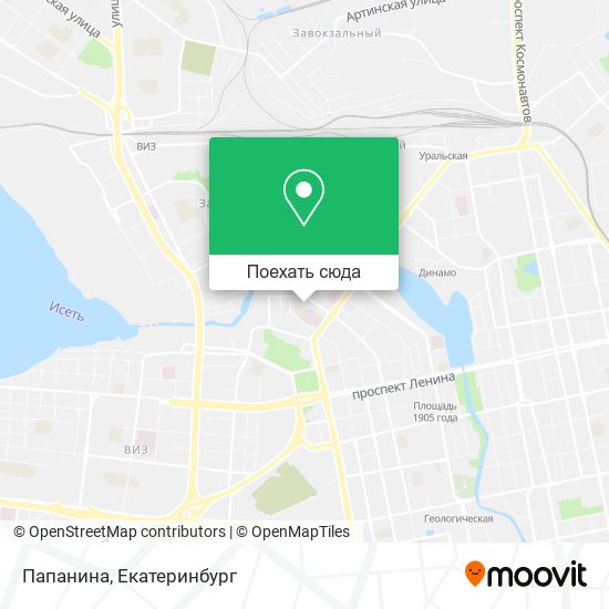 Карта Папанина