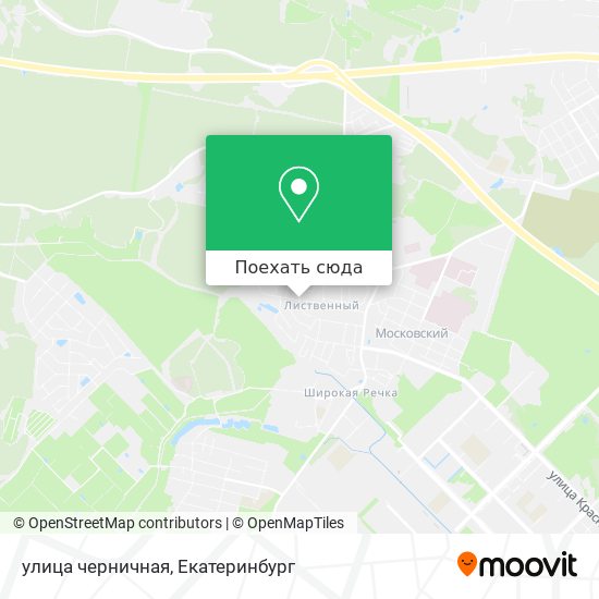 Карта улица черничная