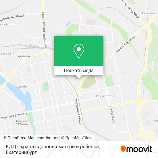 Карта КДЦ Охрана здоровья матери и ребенка