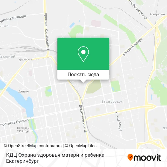 Карта КДЦ Охрана здоровья матери и ребенка
