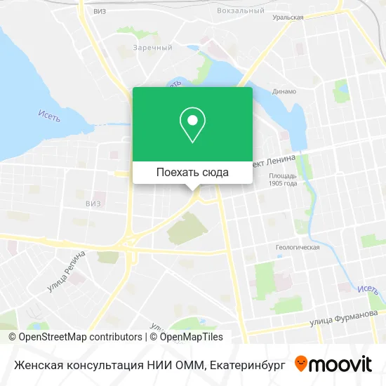 Карта Женская консультация НИИ ОММ