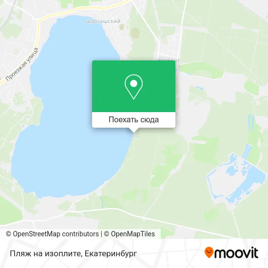 Карта Пляж на изоплите