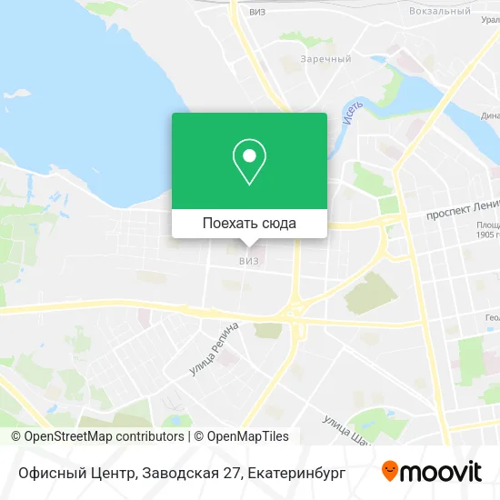 Карта Офисный Центр, Заводская 27