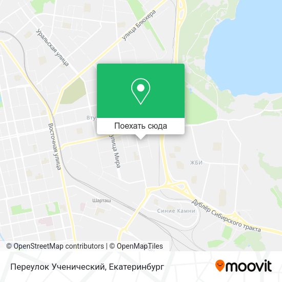 Карта Переулок Ученический