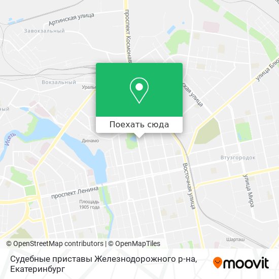 Карта Судебные приставы Железнодорожного р-на
