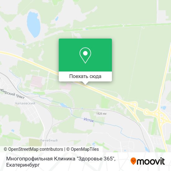 Карта Многопрофильная Клиника "Здоровье 365"