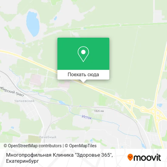 Карта Многопрофильная Клиника "Здоровье 365"