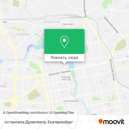 Карта остановка Драмтеатр