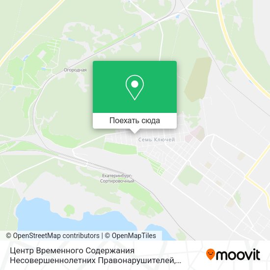 Карта Центр Временного Содержания Несовершеннолетних Правонарушителей