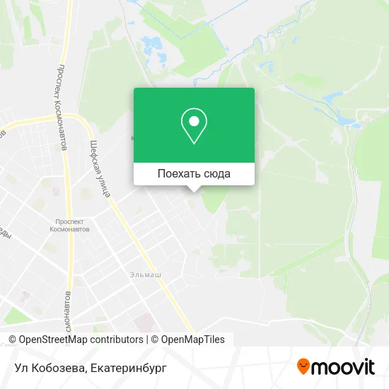 Карта Ул Кобозева