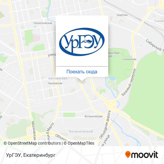 Карта УрГЭУ
