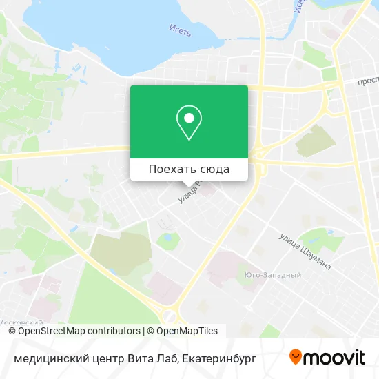 Карта медицинский центр Вита Лаб