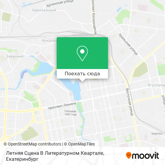 Карта Летняя Сцена В Литературном Квартале